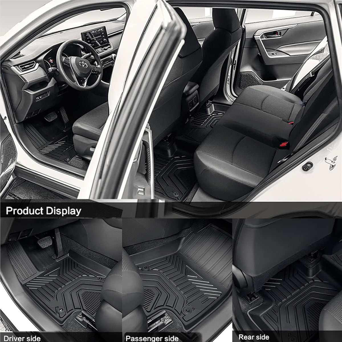 Custom Fit TPE Floor Mats 2 Row Seat Q48144