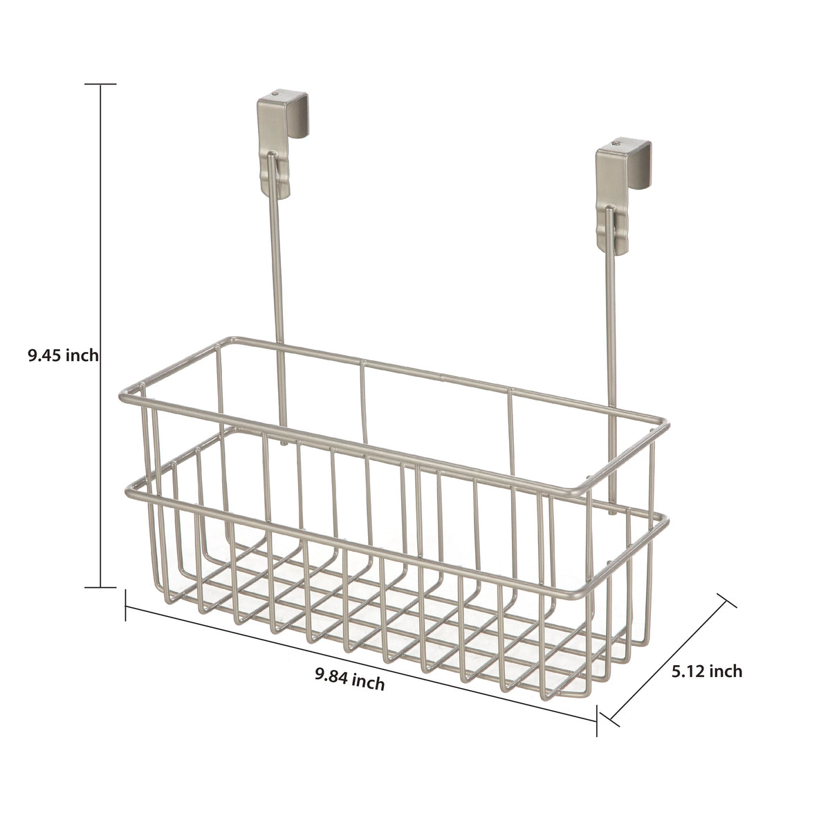 4 Piece Steel Satin Nickel Bath Shelves Set H191