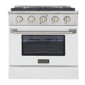 30 in. Natural Gas Range with White Door N649