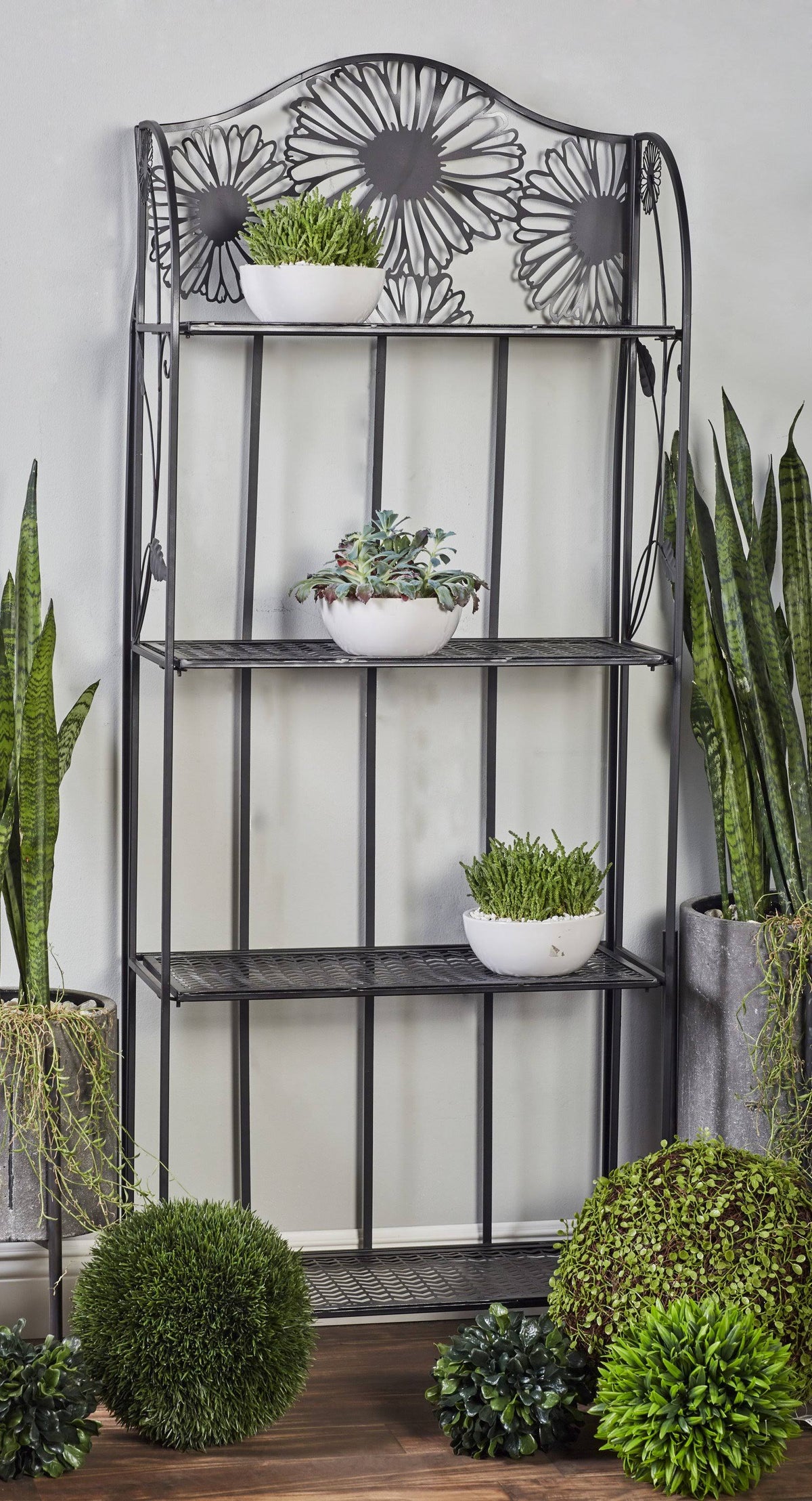 Black Iron Baker's Rack A771
