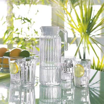 Glass Pitcher with Lid and Spout Q4720