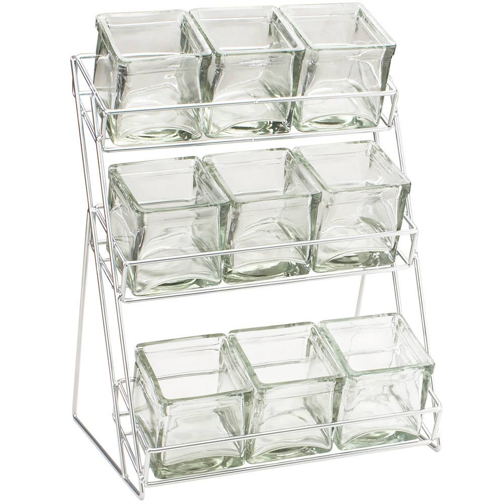 3-Tier Wire Rack with 9 Jars V2349