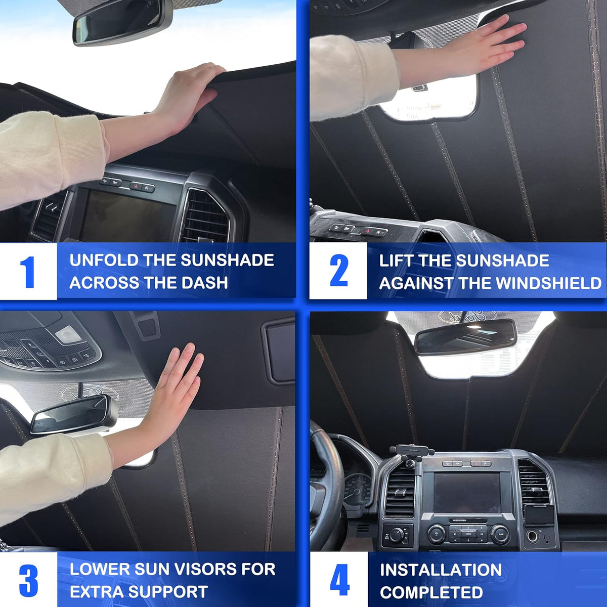 Windshield Sun Shade Pack of 2 A1595