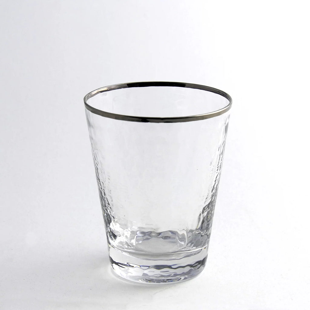 Metallic Rim Double Old Fashioned Set X981
