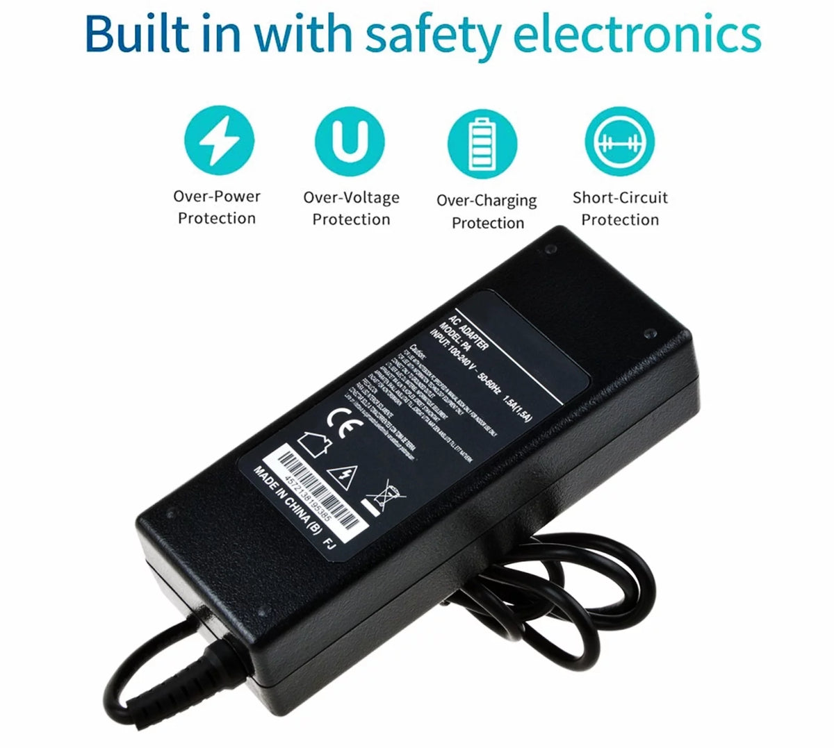 Compatible AC DC Adapter Switching Power Supply Cord Cable Charger T167708