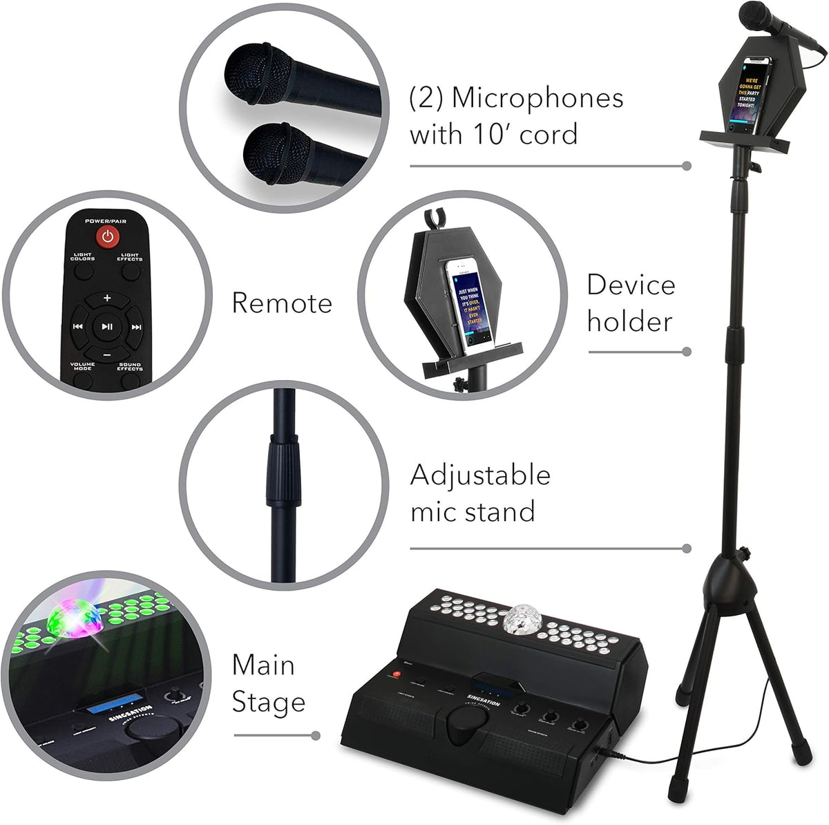Karaoke Machine with Two Mics I525982