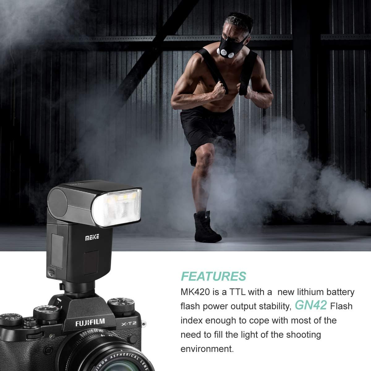 Camera Flash Speedlite with LCD Display for Fujifilm X Mount Cameras K821
