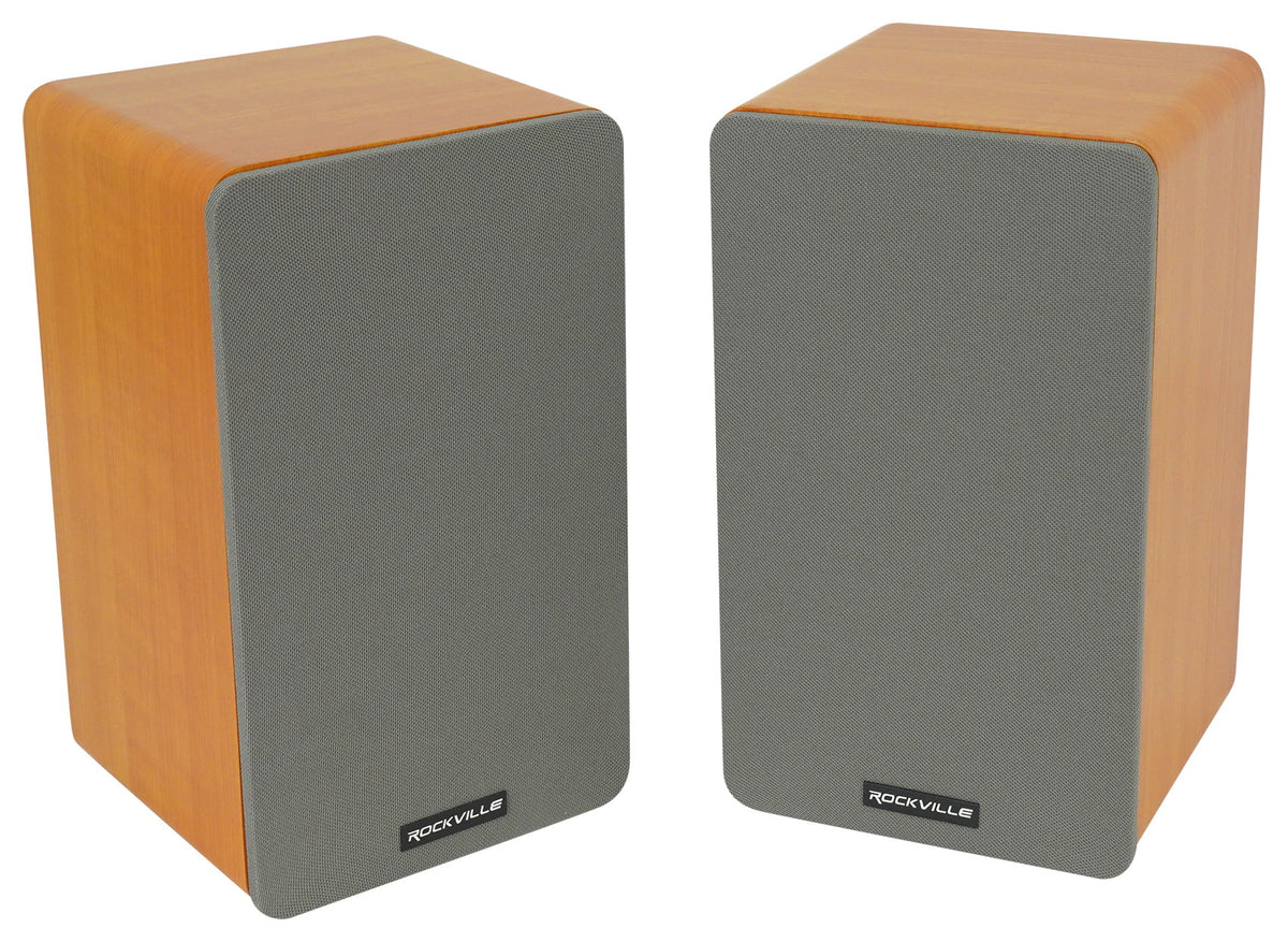 Receiver with 2 Bookshelf Speakers, Stands, and Speaker Wire B368869