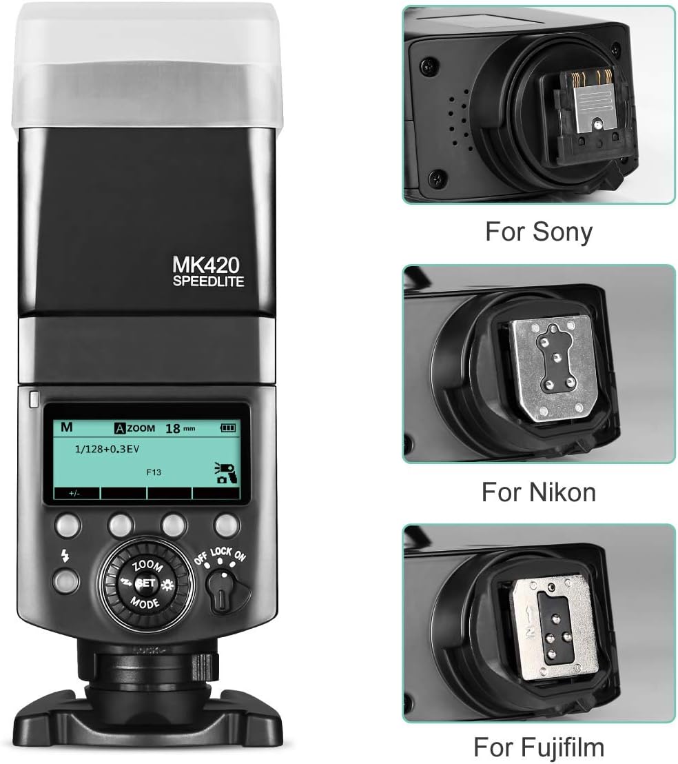 Camera Flash Speedlite with LCD Display for Fujifilm X Mount Cameras K821