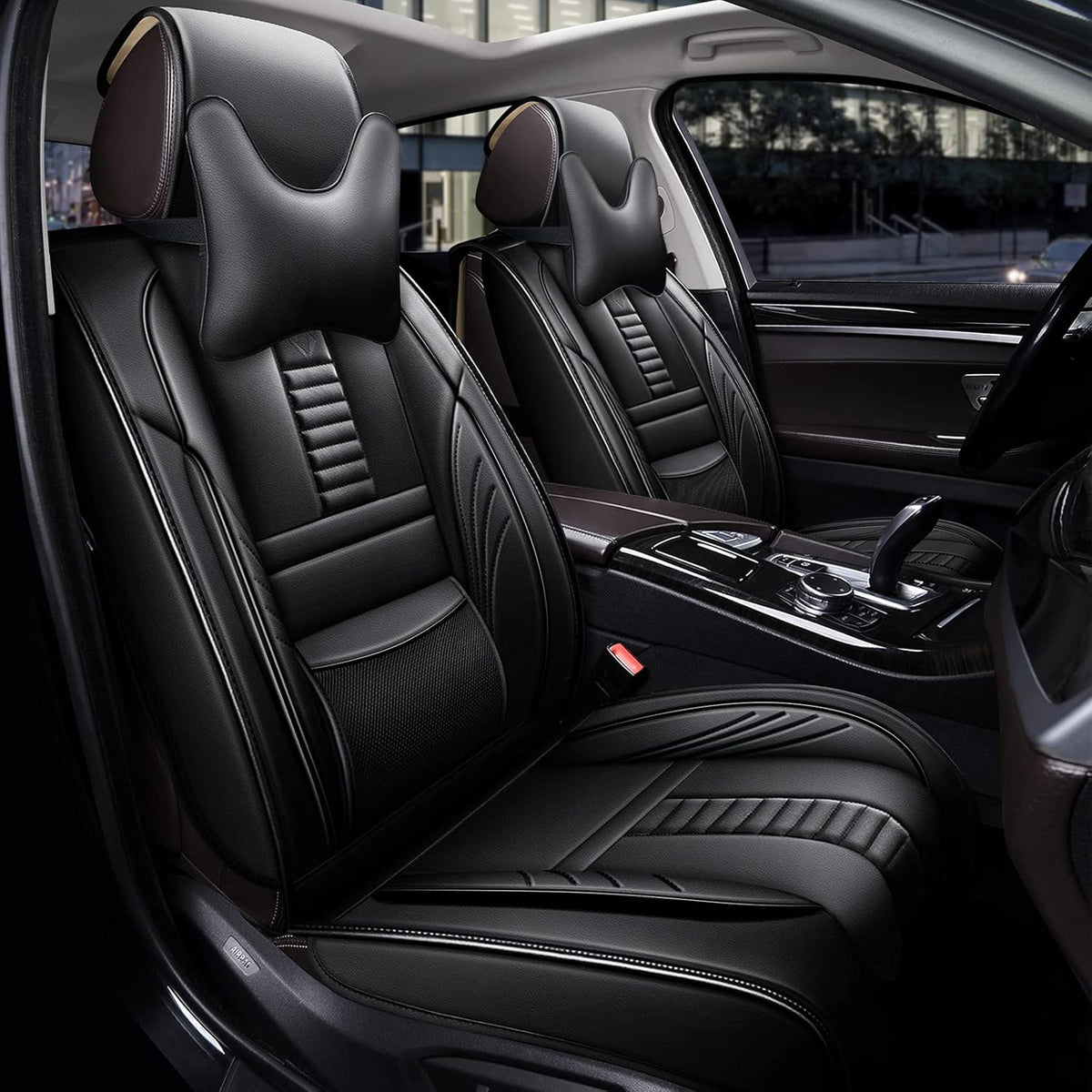 Leather Waterproof Car Seat Cover Full Set S41469