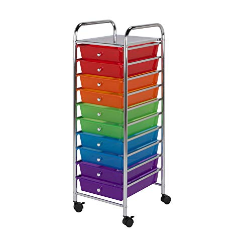 Rolling Storage Cart with 12 Plastic Drawers I98496