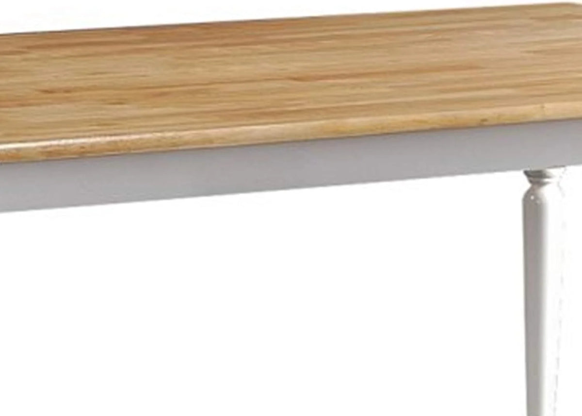 Rectangular Wooden Dining Table with Turned Legs L4853