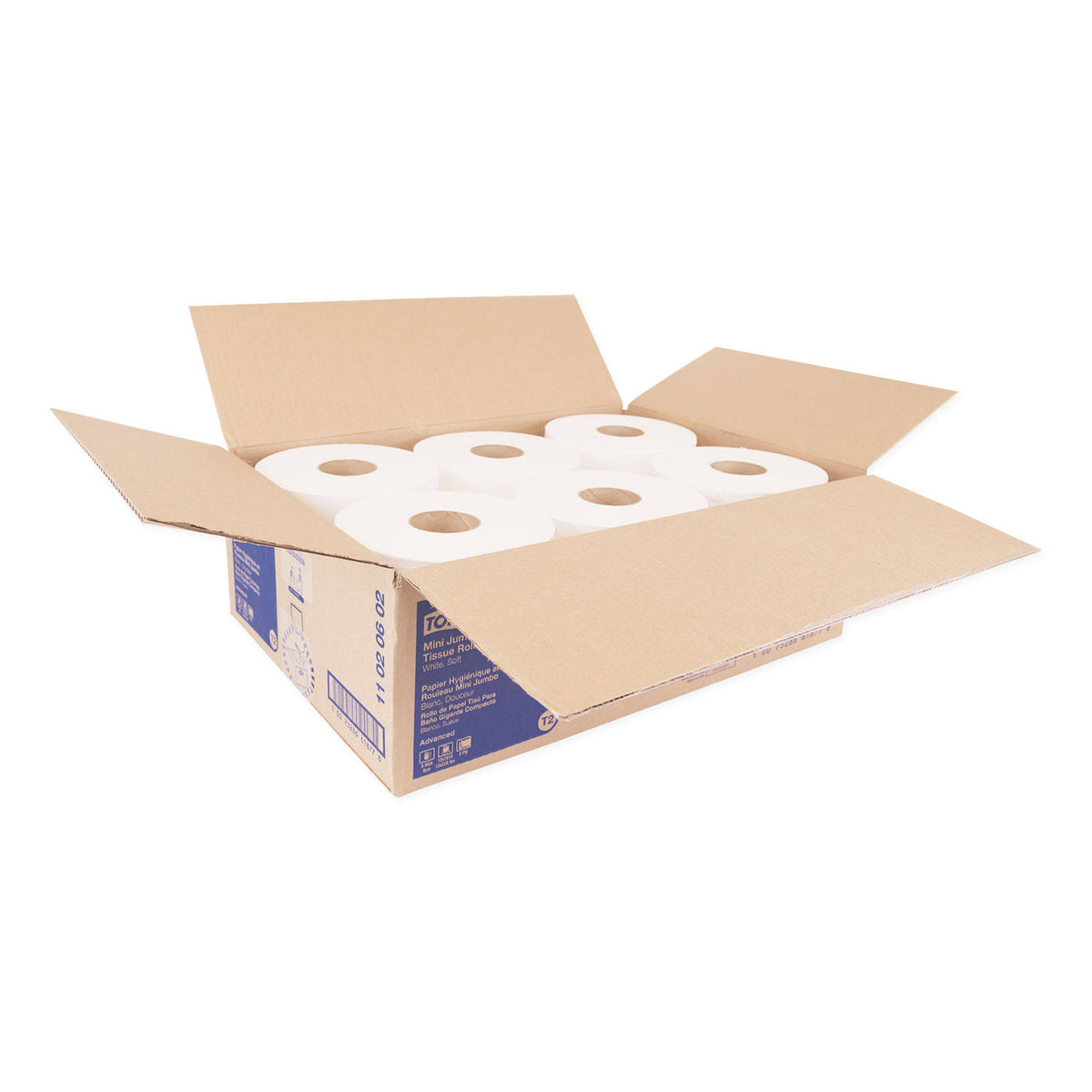 Tork Advanced Jumbo Bath Tissue, 2-Ply, White, 12 Rolls/Carton Y209892