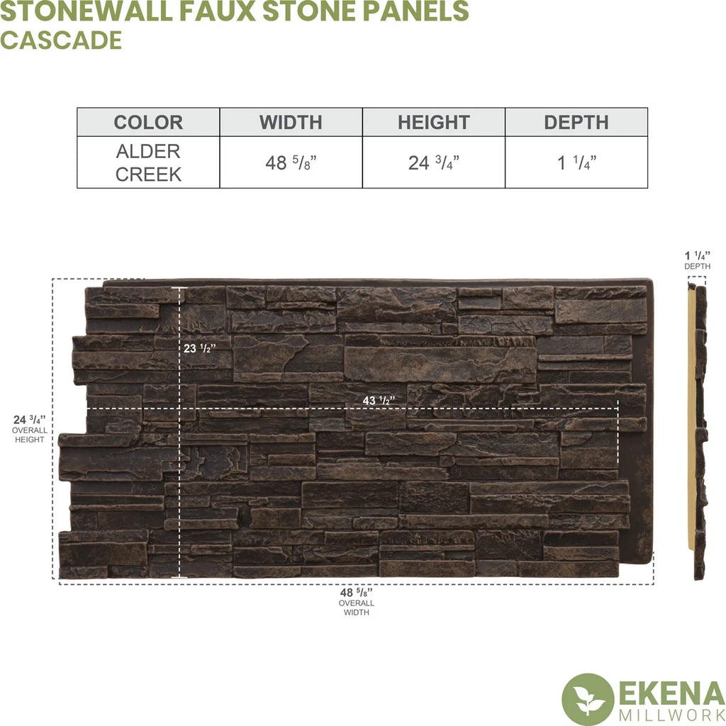 Faux Stone Siding Panel V365151