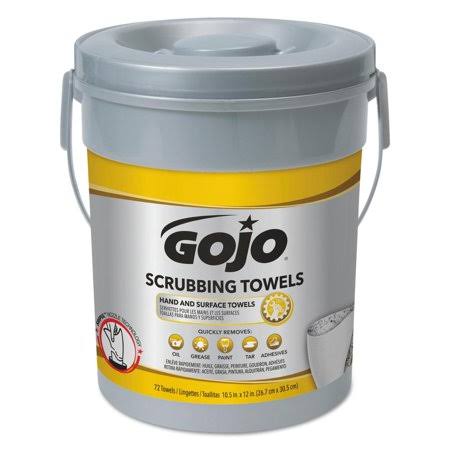 Scrubbing Towels Hand Cleaning Silver/Yellow 10 1/2 x 12 V804