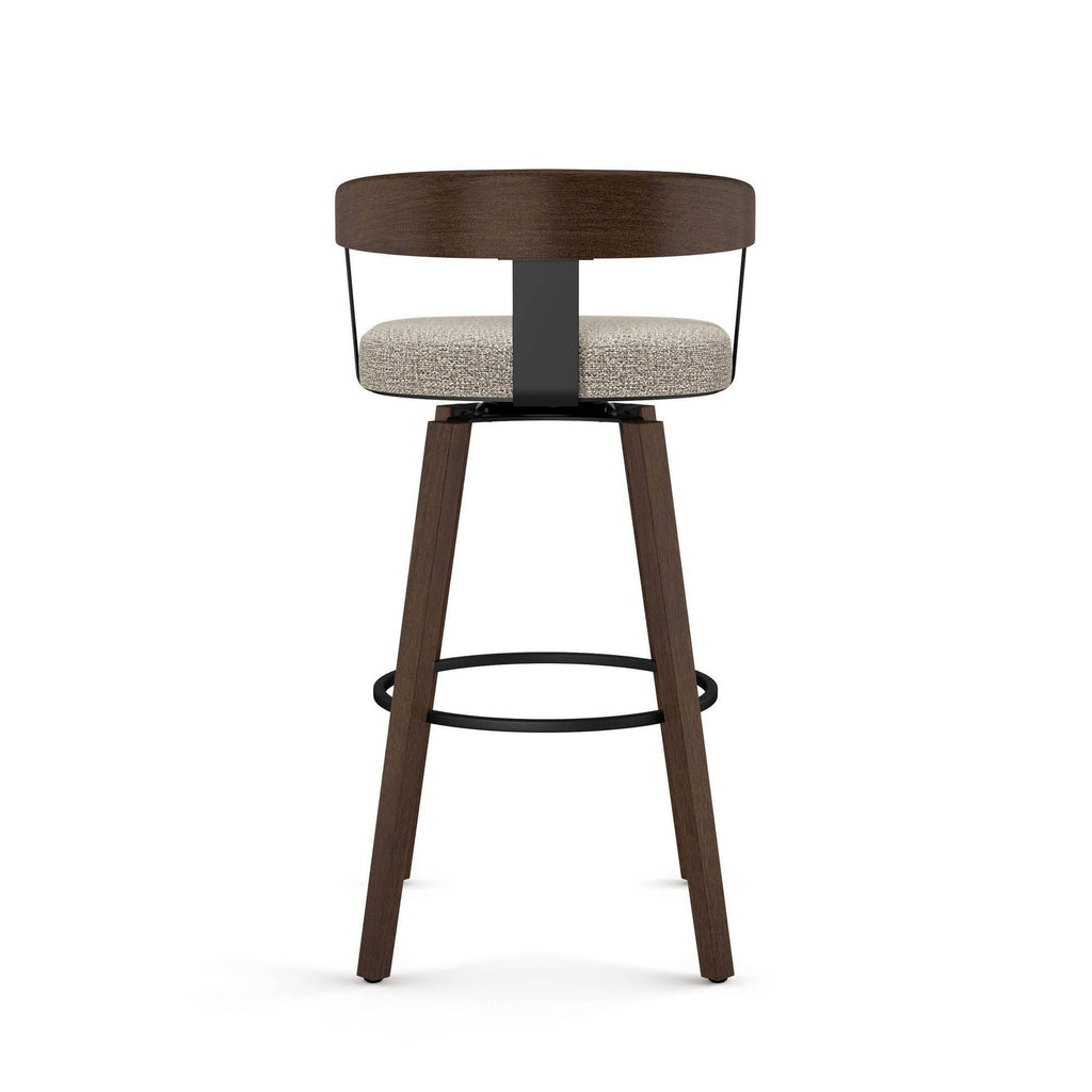 Polyurethane Swivel Counter Stool in Cream/Warm Gray/Black J29029