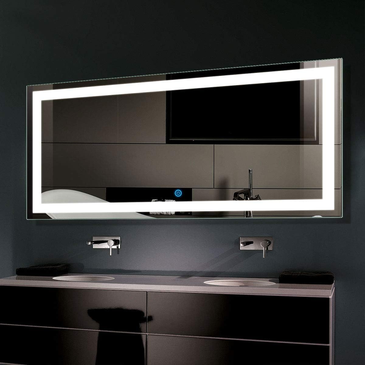 LED Bathroom Mirror with Touch Button A44617