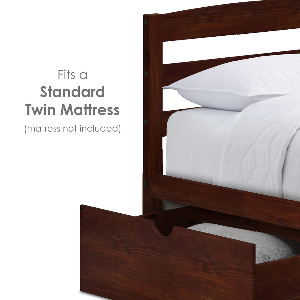Twin Bed with Two Storage Drawers Y825