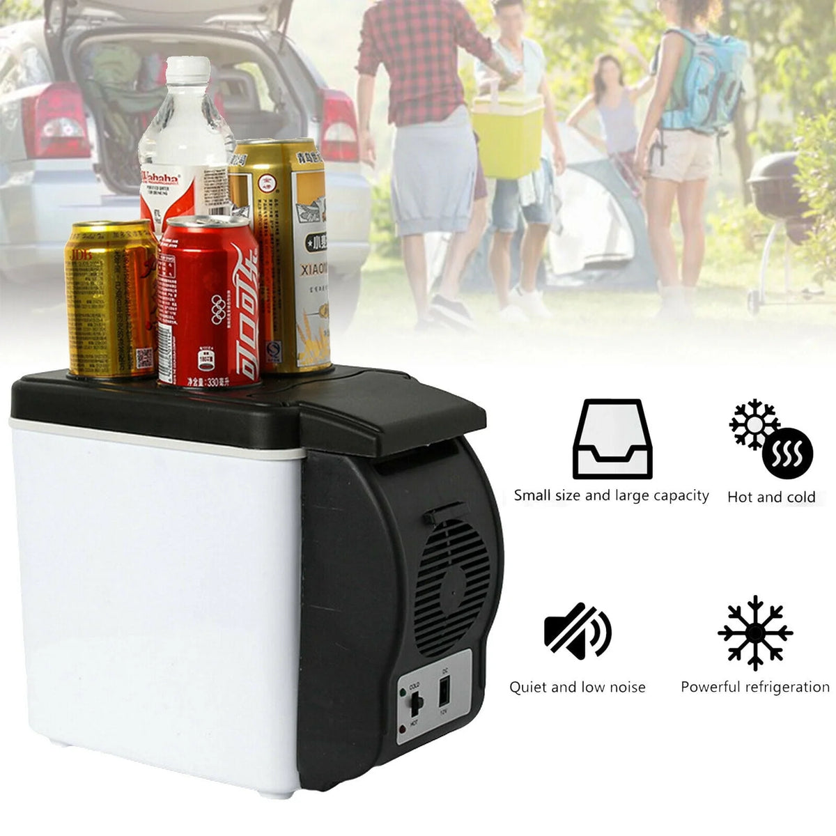 6L 12V Portable Car Refrigerator A324