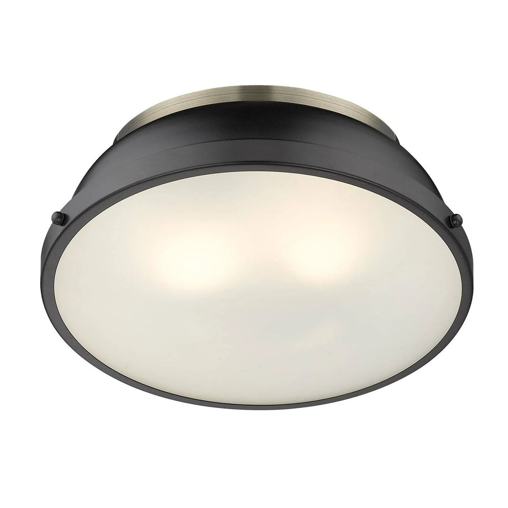 Black Red Flush Mount Light K440626