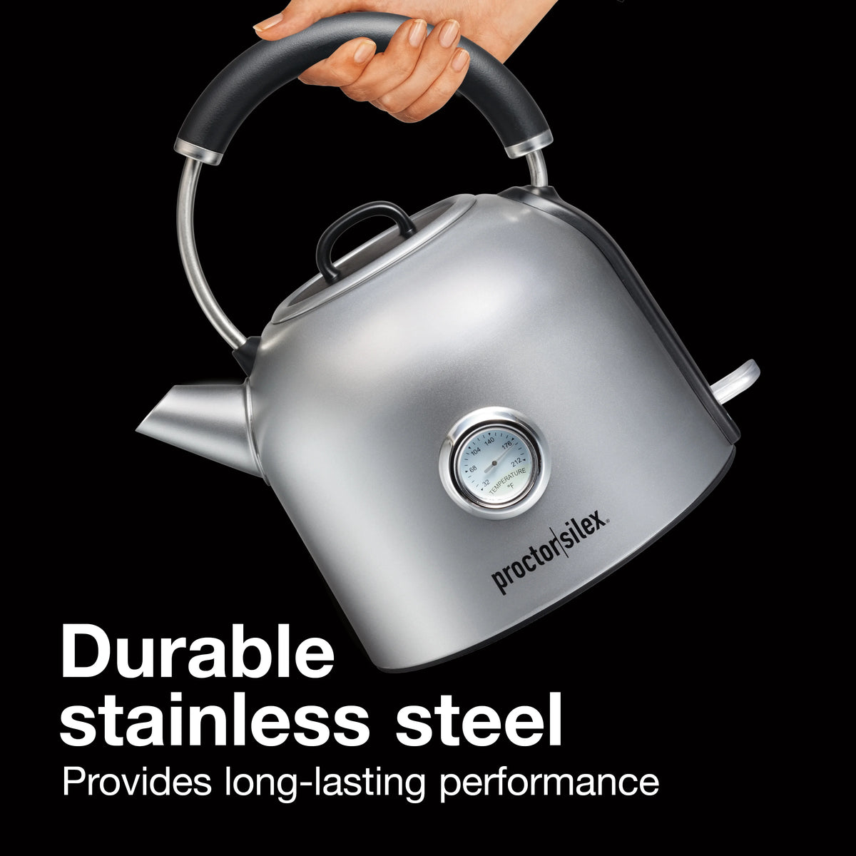 Electric Dome Kettle 1.7 Liter Stainless Steel A589587