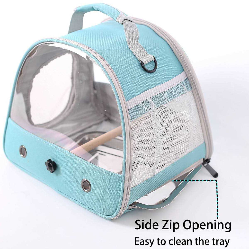 Small Bird Cage with Standing Perch and Stainless Steel Tray T84016