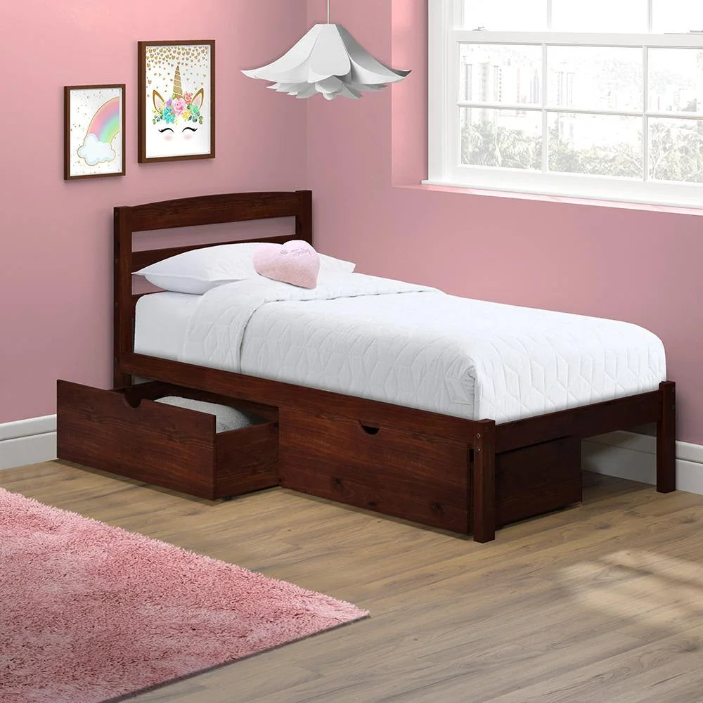 Twin Bed with Two Storage Drawers Y825