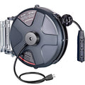 50 FT 14AWG/3C SJTOW Power Cord Reel with Lighted Triple Tap Outlet K499482