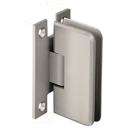Satin Chrome Wall Mount Full Back Plate Hinge N5727