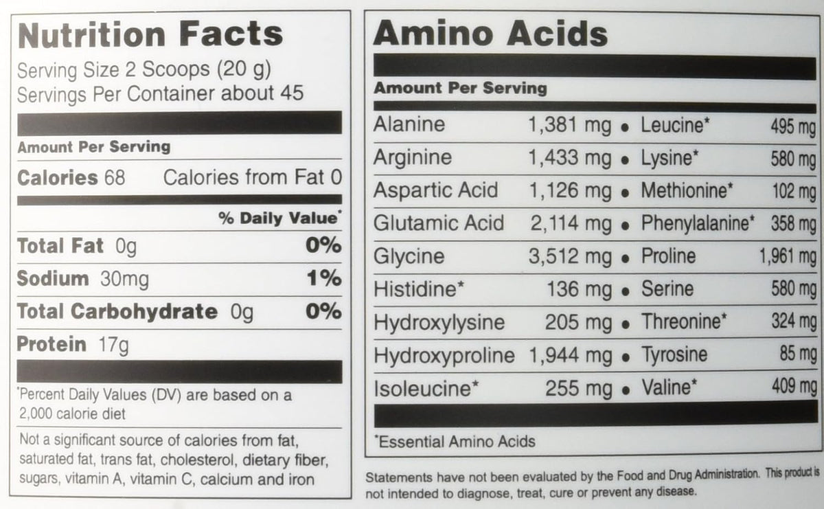 Beef Gelatin Powder, Non-GMO, Gluten & Dairy Free - 32 oz N4396