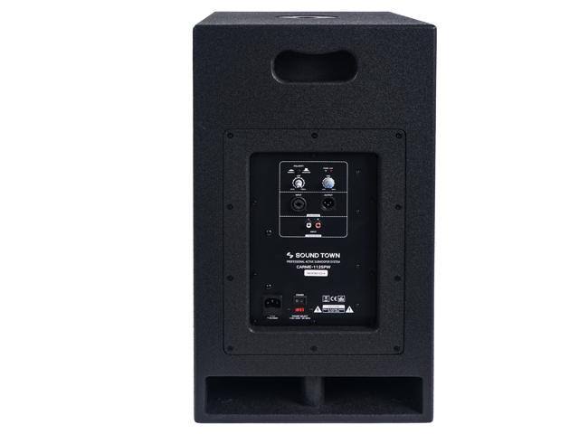12” 800W Powered Pa/dj Subwoofer with Folded Horn Design, Black N821710