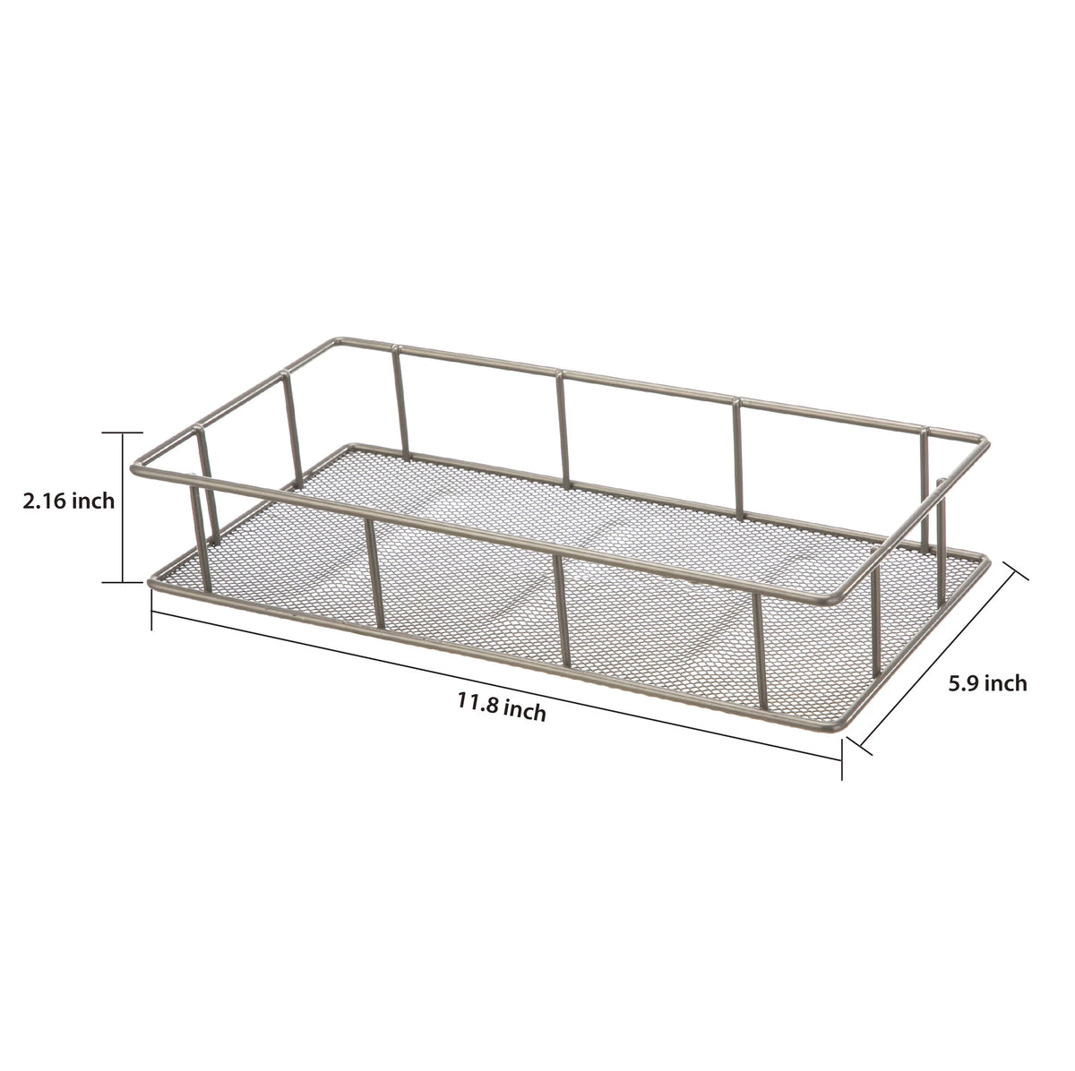4 Piece Steel Satin Nickel Bath Shelves Set H191