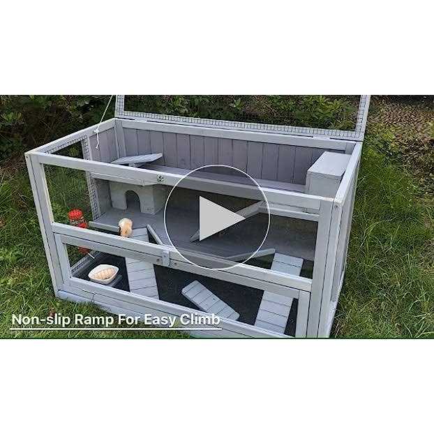 3 Levels Small Animal Cage with Chewing Toy V371