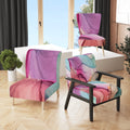 Purple Turquoise Marble Upholstered Accent Chair K48969