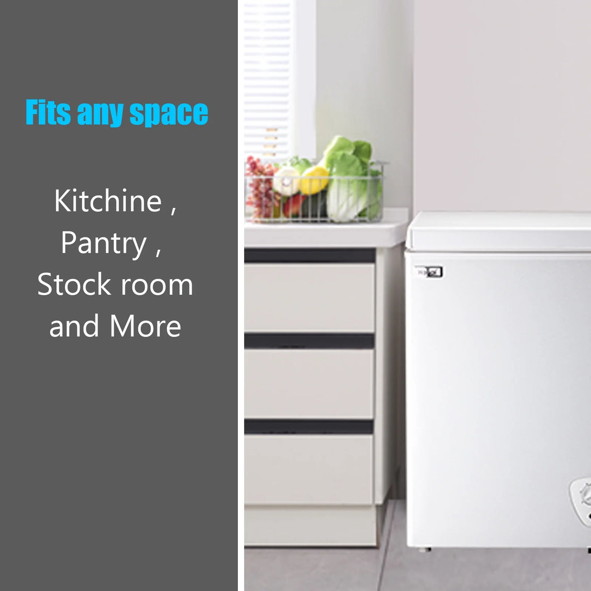 3.5 Cu ft White Chest Freezer T3970