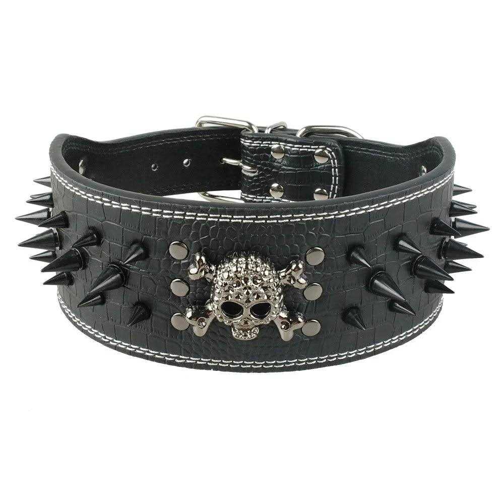 3 Inch Spiked Studded Leather Dog Collar C47500