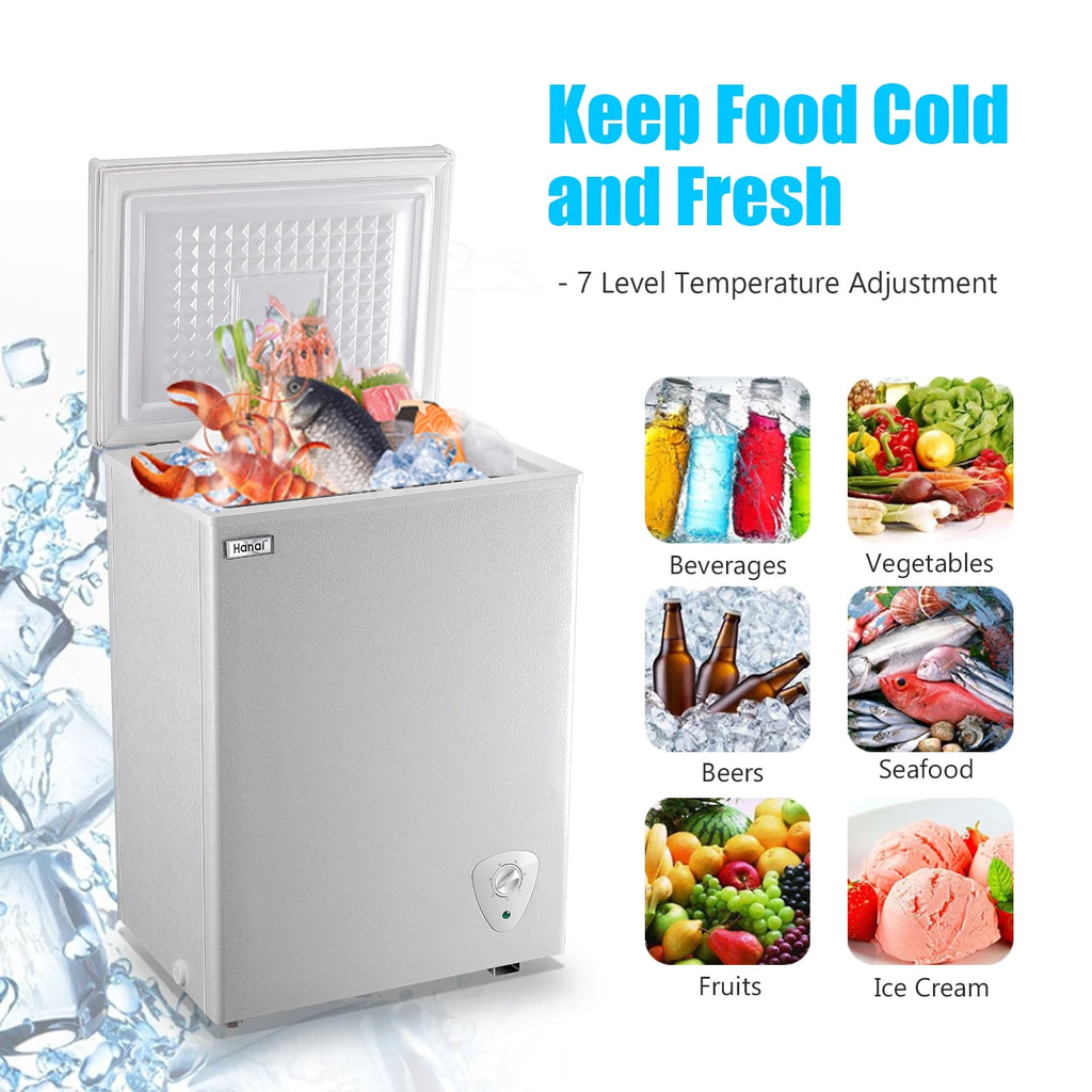 3.5 Cu ft White Chest Freezer T3970