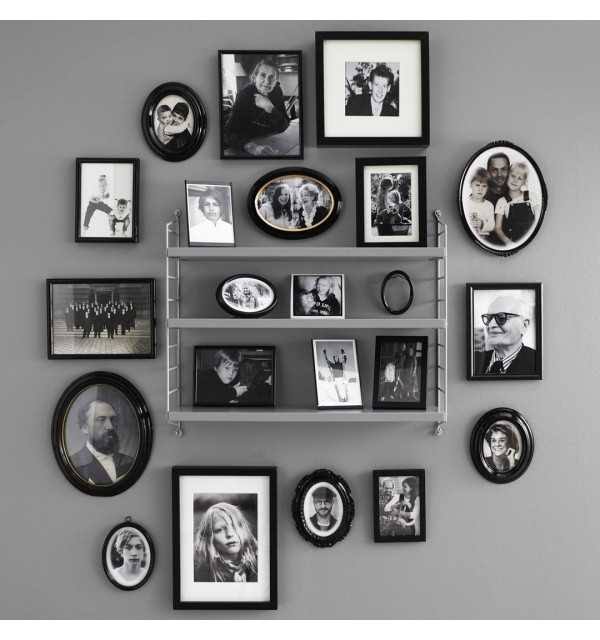 Grey Pocket Wall Shelf C385529