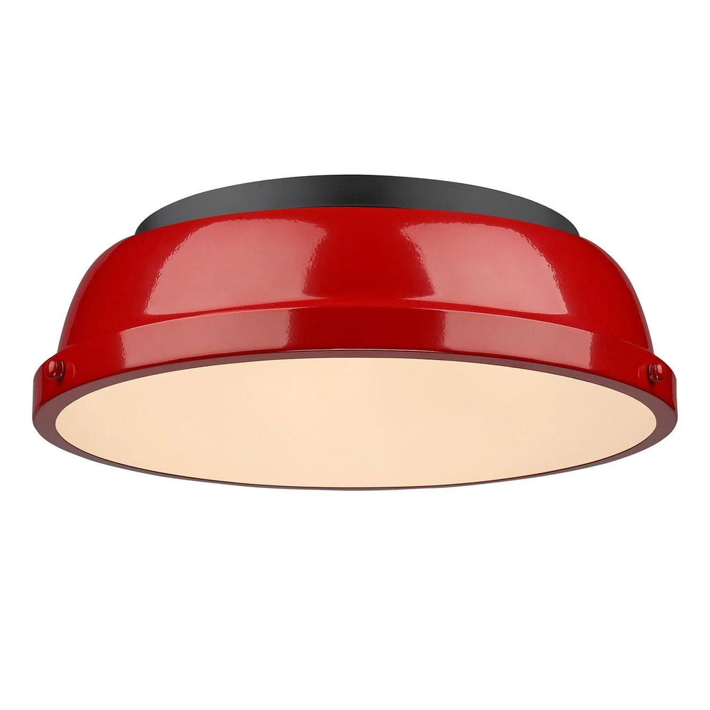 Black Red Flush Mount Light K440626