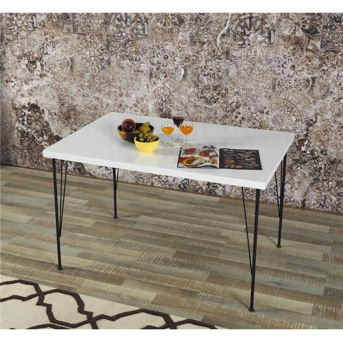 White Study Desk B6935