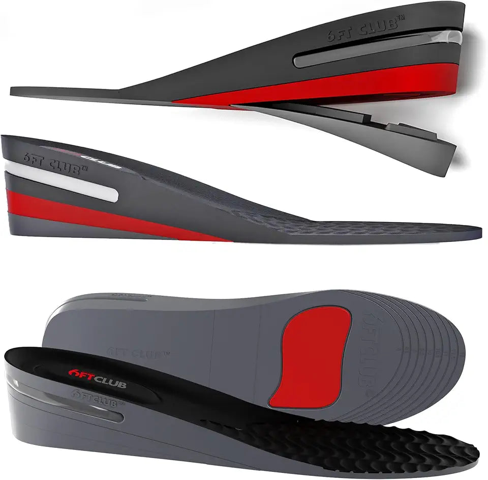 Height Increase Insoles 2.36 Inches 3 Layer Air Cushion Shoe Lifts G952