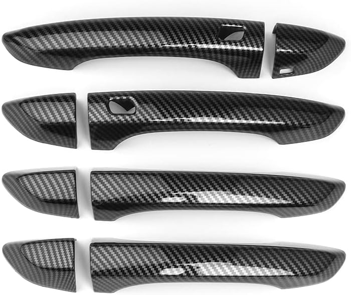 Carbon Fiber ABS 4PCS Door Handle Covers U32368