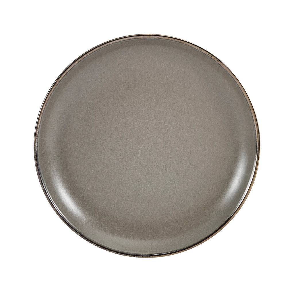 12-piece Stoneware Dinnerware set in Gray Y893551