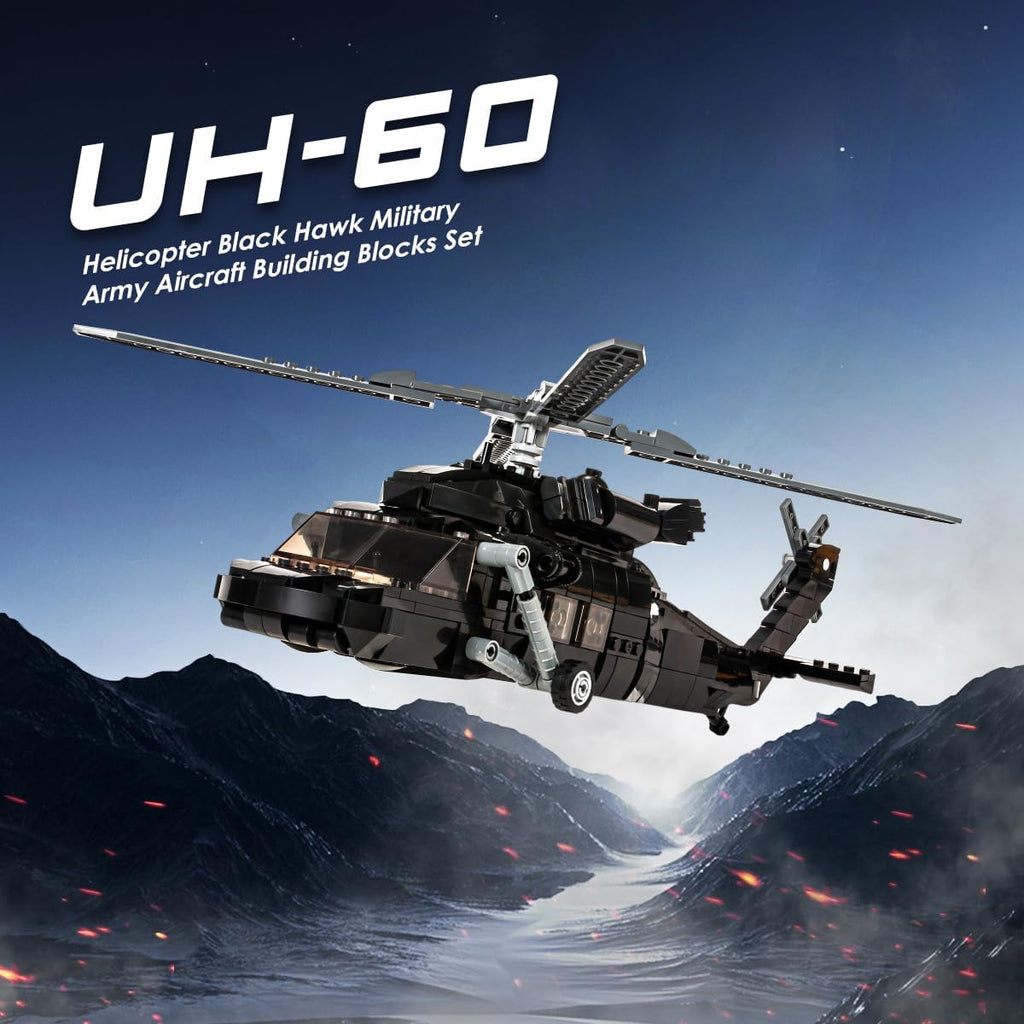 700 Pieces Military Helicopter Building Bricks Set Z54082