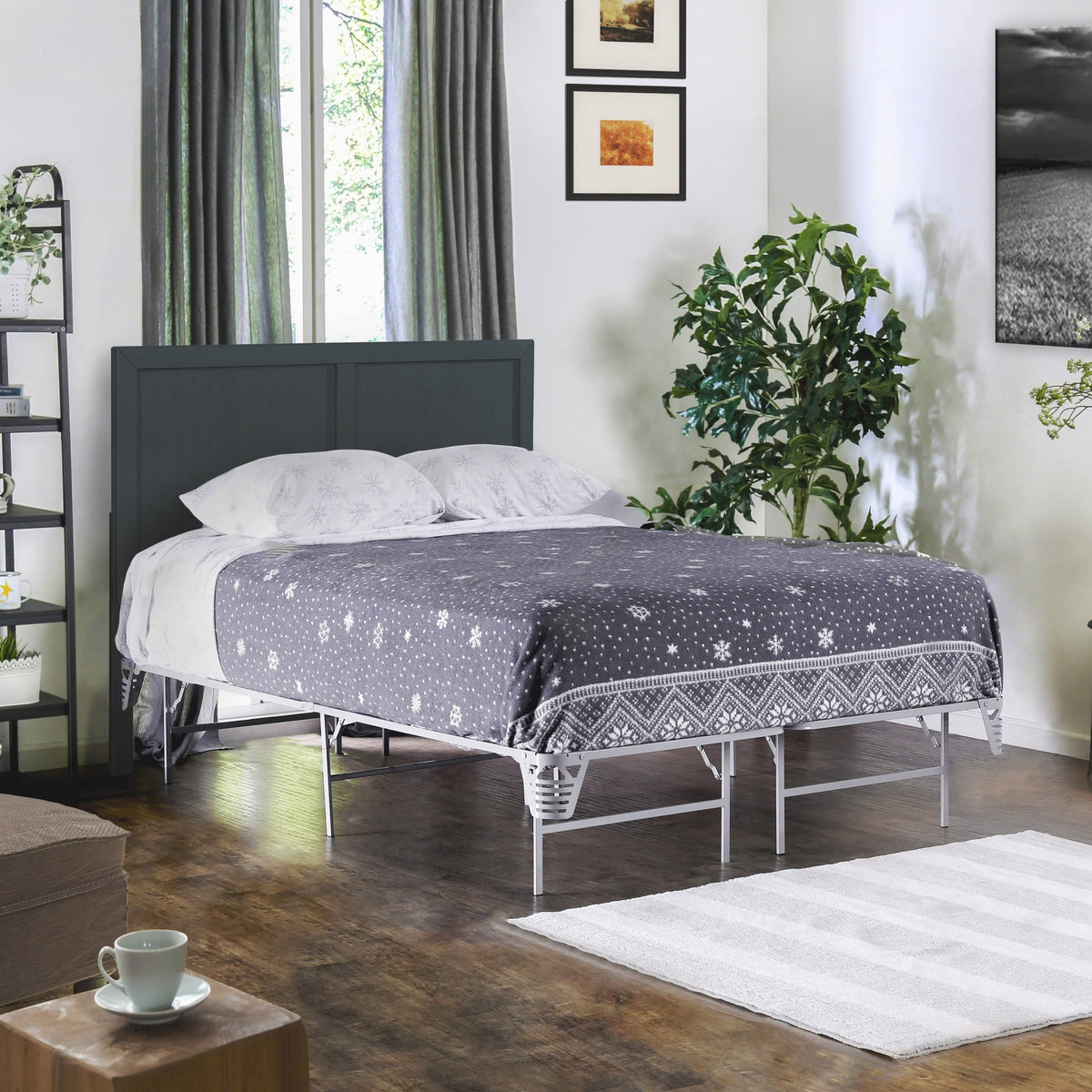 Platform Bed Frame with Mattress Foundation Full F39137