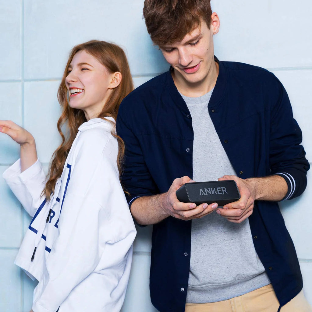 Black Portable Bluetooth Speaker Waterproof 24H Playtime E144061