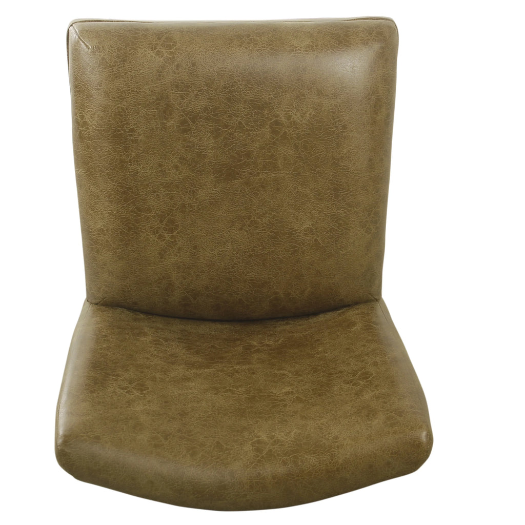 Distressed Brown Faux Leather Barstool X305