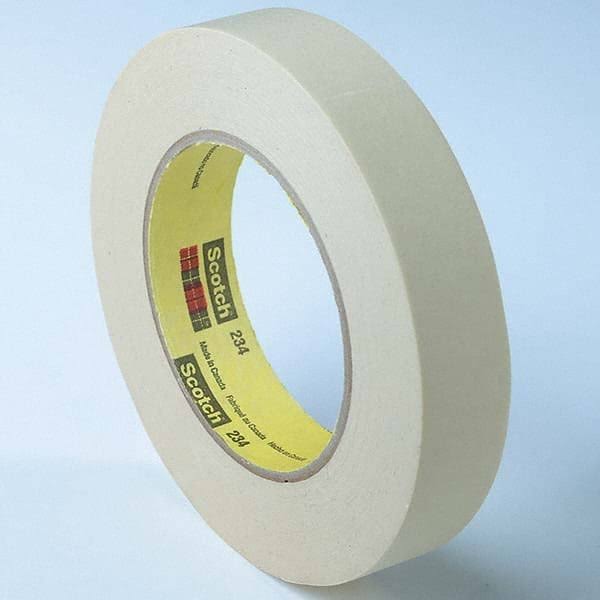 Tan Masking Tape, 1 in x 60 yd, 36 per Case N4808