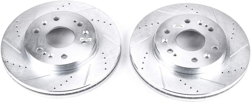 Front Evolution Drilled & Slotted Rotor Pair S2622