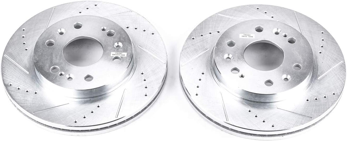 Front Evolution Drilled & Slotted Rotor Pair S2622